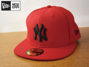 K183《未使用品》NEW ERA ニューエラ 59FIFTY【7-3/8 - 58.7cm】NY YANKEES ヤンキース MLB フラット 帽子 キャップ USモデル