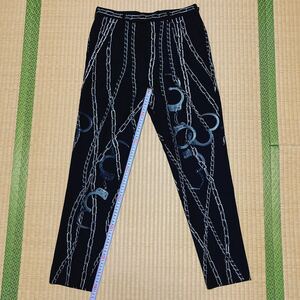 美品！　ラッドミュージシャン　鎖手錠デザインスラックス　42 LAD MUSICIAN handcuff チェーン CHAIN slacks スーパー100s ウールギャバ