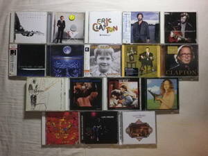 『Eric Clapton 関連アルバム17枚セット』(Cream,Blind Faith,Slowhand,Money And Cigarettes,August,Unplugged,Reptile,24 Nights)