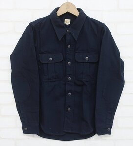 5T3026■未使用品 デラックスウエア CP-01 ウールサージシャツ DELUXEWEAR WOOL SERGE