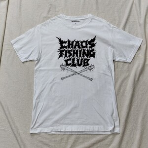 CHAOS FISHING CLUB Tシャツ 白 カオスフィッシングクラブ 半袖