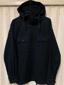 ENGINEERED GARMENTS CAGOULE SHIRT Brushed Twill BLACK サイズS エンジニアードガーメンツ カグールシャツ パーカー ジャケット 米国製