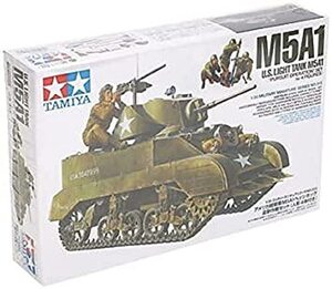 タミヤ 1/35 ミリタリーミニチュアシリーズ No.313 アメリカ陸軍 軽戦車 M5A1 ヘッジホッグ 追撃作戦セット 人形4体付 プラモデ