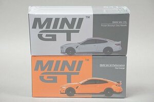 MINI GT / TSM 1/64 BMW M4 CSL フローズン ブルックリン グレーメタリック / M4 Mパフォーマンス ファイヤーオレンジ 2点セット