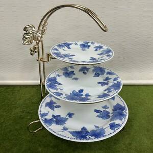 ★☆ 陶磁器/Belle Plat Table Ware Collection JAPAN ロイヤルバッカス アフタヌーンティー セット/葡萄柄/ブドウ/サイズ画像参照