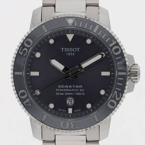 TISSOT ティソ T120407A シースター グレーダイヤル SS 自動巻き 純正ボックス メンズ 【124818】