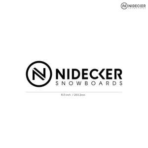 【NIDECKER】ナイデッカー★02★ダイカットステッカー★切抜きステッカー★8.0インチ★20.3cm