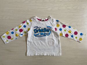 Boomy Roomy （ブーミールーミー) kids キッズ　子供服　ロングスリーブ　ロンT 90cm カラフルドット