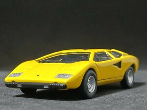 ◆京商/KYOSHO(1/64)◆ランボルギーニ カウンタック LP400(黄)◆ルース/傷少良品★夢屋KY030★