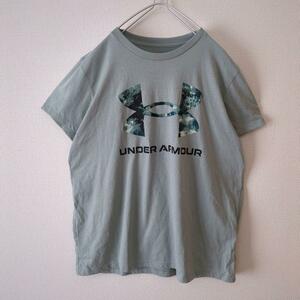 UNDER ARMOUR アンダーアーマー Tシャツ ロゴ ストレッチ グレー L