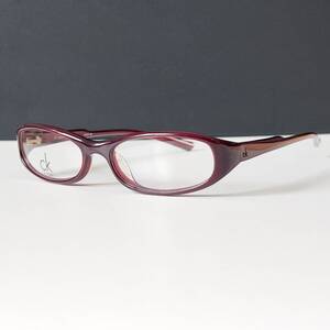 ◆ck Calvin Klein シーケー カルバンクライン 眼鏡フレーム ボルドー 53□17-135 レディース　メンズ メガネ eyewear シャープ