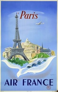 エアフランスポスター Air France-Affiche Air France R.Manset 1952