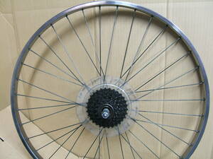 中古 ２６インチ用リアホイール ６速 26ｘ1 3/8W/O SHIMANO /ARAYA　001