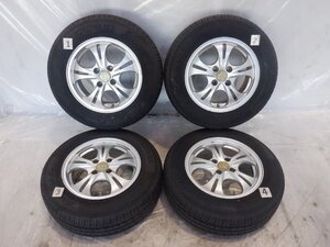 ★☆22年製 山あり☆ 4H 100 6JJ +38 14インチ 社外品 MANARAY SPORT アルミホイール タイヤ 185/70R14 YOKOHAMA 4本