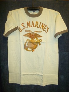 トイズマッコイ　Tシャツ（M)　US　MARINES （アイボリー）