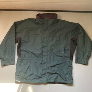 90s Columbia switching jacket “size XL” 90年代 2000年代 コロンビア ナイロンジャケット スイッチングジャケット 緑ベース