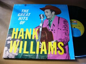 LPw942／【2枚組】ハンクウィリアムス：THE GREAT HITS OF HANK WILLIAMS.