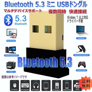 「送料無料」Bluetooth 5.3 ミニUSBドングル ワイヤレスアダプター,複数接続,キーボード,イヤホン,オーディオレシーバー,20m長距離伝送 ns