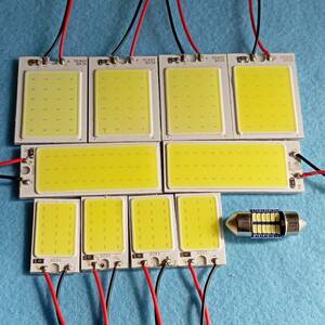 20系 アルファード 超爆光! T10 LED ルームランプ COB 全面発光 11個セット ホワイト トヨタ /c24/c36/c18/t28