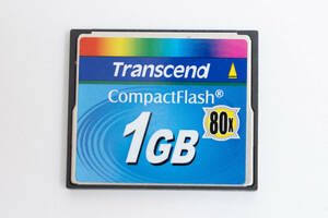 #130x Transcend トランセンド 80x 1GB コンパクトフラッシュ CFカード カメラカード メモリーカード
