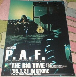 ポスター PATA（パタ,X JAPAN）　[THE BIG TIME]　CD告知 