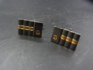 ■美品■ dunhill ダンヒル カフス カフリンクス アクセサリー 紳士 ビジネス メンズ シルバー系×ゴールド系 DF1011