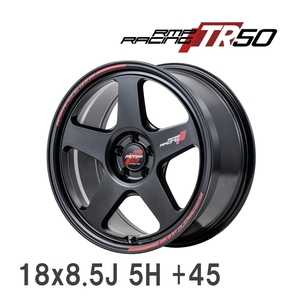 【MID/マルカサービス】 RMP-Racing TR50 18x8.5J +45 100 5H ターマックブラック アルミホイール 4本セット