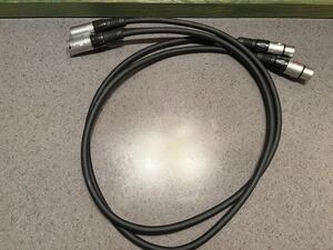 LUXMAN HIGH FIDELITY AUDIO CABLE XLRケーブル ペア 約1m ラックスマン 