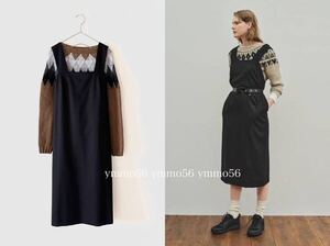 新品タグ付 MARGARET HOWELL×FOXBROTHERS マーガレットハウエル×フォックスブラザーズ フランネル ワンピース 80,300円 カタログ掲載