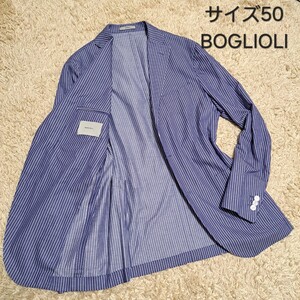 ボリオリ　BOGLIOLI 　テーラージャケット　DOVER　50サイズ　ストライプ　3b　Lサイズ