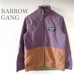 【BARROW GANG】ジャンパー　パープル　日本製　フルジップ　目立つ