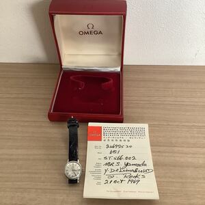 ◯営KU001-A6T60【埼玉発】OMEGA オメガ 腕時計 AUTOMATIC Geneve SEAMASTER 手巻き アンティーク 稼働品 681 ギャランティー有 現状品