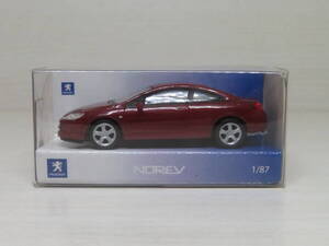 PEUGEOT 407 COUPE　プジョー 407　（濃赤メタ）　ノレブ　NOREV　1/87 