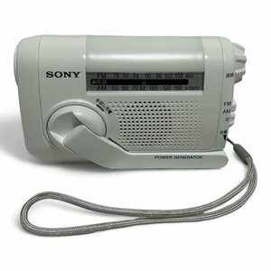 ソニー SONY 防災ラジオ FM/AM/ワイドFM対応 手回し充電対応 ホワイト ICF-B09 W