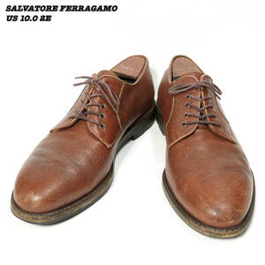 SALVATORE FERRAGAMO PLANE TOE SHOES US10.0 2E サルバトーレ フェラガモ プレーントゥ 革靴 シューズ 28.0cm