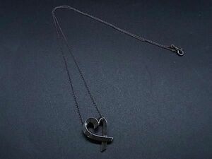 1円 TIFFANY＆Co ティファニー パロマピカソ ラビングハート SV925 ネックレス ペンダント アクセサリー レディース シルバー系 AZ3522