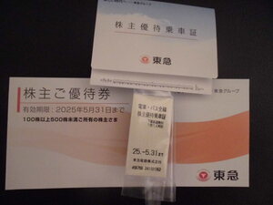 東急(東急電鉄）電車・バス全線きっぷ 株主優待乗車証 乗車券＋優待冊子