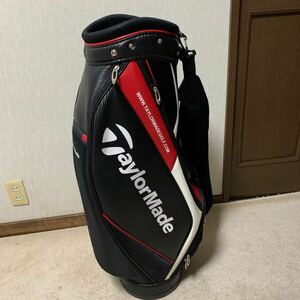 TaylorMade テーラーメイド 9.0型アスリートスポーツカート★中古★(BKｘWHｘRED)ゴルフ キャディバック