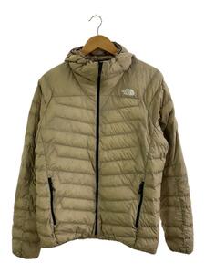 THE NORTH FACE◆THUNDER HOODIE_サンダーフーディー/XL/ナイロン/BEG/無地/NY82011