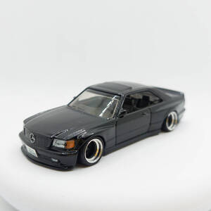 メルセデスベンツ 560 SEK AMG 1989 ホットウィールサイズ 1/64 カスタムミニカー 改造品 深リム シャコタン 模型 コレクション #ST-03245