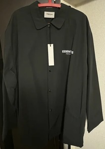 【XLサイズ】Fear of God Essentials Coach Jacket Black エッセンシャルズ コーチジャケット 黒 未使用品 送料無料