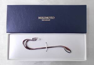 １円～☆MIKIMOTO ミキモト ブックマーカー ブックマーク 栞 パール付 真珠 新品同様☆