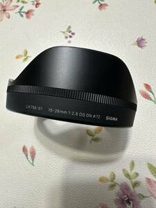 純正品 シグマ 16-28mm F2.8 DG DN | Contemporary 専用 フードレンズフード 型番　LENS HOOD LH756-01