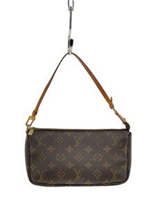 LOUIS VUITTON◆1)ポシェット・アクセソワール_モノグラム・キャンバス_BRW/PVC/BRW/無地