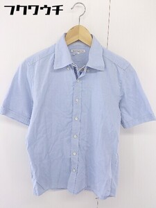 ◇ green label relaxing グリーンレーベル UNITED ARROWS ボタンダウン BD 半袖 シャツ サイズS ブルー メンズ