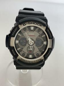 CASIO◆クォーツ腕時計・G-SHOCK/デジアナ/BLK/BLK