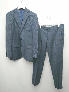 ◇ THE SUIT COMPANY 背抜き 2B シングル スーツ セットアップ 上下 サイズ170ｃｍ-6Drop ネイビー グレー系 メンズ P