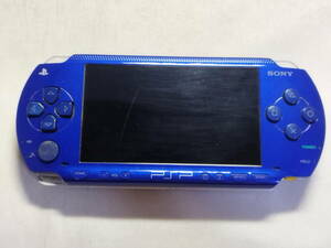 中古品/欠品有り PSPハード PSP1000本体 メタリック・ブルー 本体単品 バッテリー不動