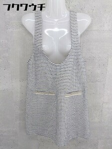 ◇ PROPORTION BODY DRESSING ノースリーブ ミニ ワンピース サイズ2 アイボリー系 ネイビー レディース