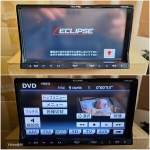 イクリプス ナビ 型式 AVN-V01 DVD再生 テレビ フルセグ CD録音 SDカード USB AUX ECLIPSE カーナビ